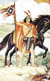 Jefe de guerra mapuche (toqui) Lautaro Jefe de guerra mapuche (toqui) Lautaro