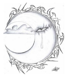 Eine weinende
                        Mondg�ttin