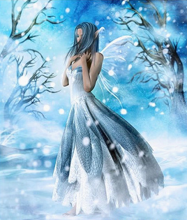 Una hada de la nieve