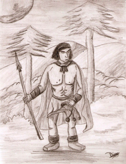Un
                      cacique de guerra mapuche