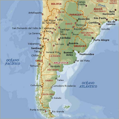 Mapa de
              Argentina