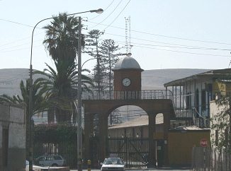 Sicht auf die Bahnstation von Tacna