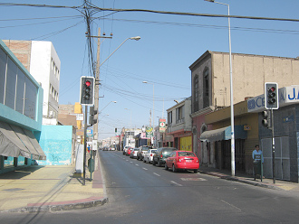 Maipu-Strasse (calle Maip), die erste Sicht
                      aufwrts