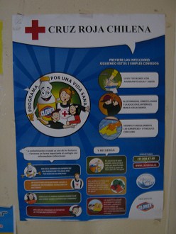 Poster de la Cruz Roja chilena
