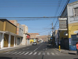 Calle 21 de Mayo, vista a otro cerro