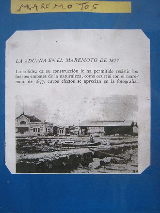 Artikel 24: Das Zollhaus von Arica nach
                          dem Seebeben vom 9. Mai 1877