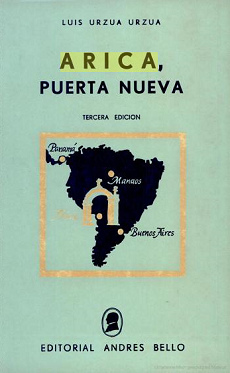 Das
                          Buch "Arica, puerta nueva"
                          ("Arica, eine neue Tre") von Sr.
                          Luis Urzua Urzua [Foto07]