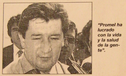 La Estrella de Arica, 27 de marzo
                              1998, pgina A5: ministro Alex Figueroa,
                              retrato