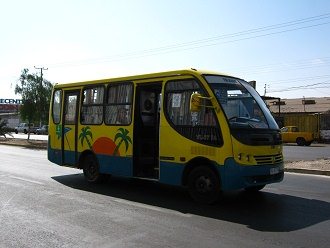Rocca-Allee, ein Bus der Linie 6