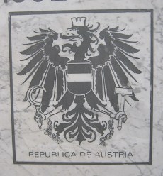 Konsultafel, das Wappen von
                                �sterreich