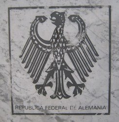 Placa de c�nsules, el escudo de
                                Alemania