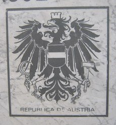 Placa de c�nsules, el escudo de
                                Austria