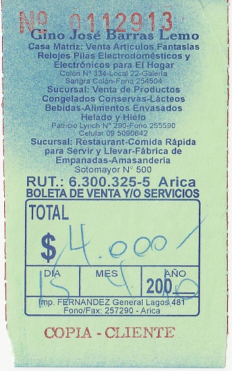 Quittung f�r
                      Elektronikartikel