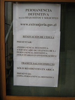 Casa Col�n, hojas de la
                                extranjer�a