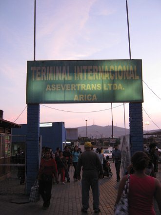 Terminal internacional para el Per�,
                        entrada