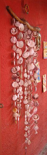 Keramikwerkstatt,
                            Muschel-Schnecken-Mobile 01, Nahaufnahme