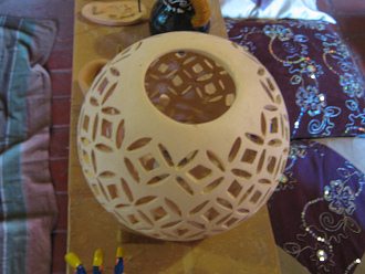 Keramikwerkstatt, Kerzenlampe