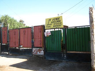 Hualles-Strasse, hier ist ein
                            Territorium zu verkaufen