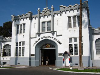 Velasquezallee, das Regimentsquartier
                            des Verst�rkungsregiments Nr. 4