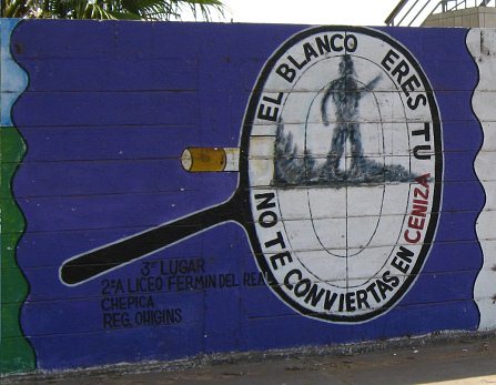 Malerei: "Verwandle dich nicht in
                          Asche", Nahaufnahme