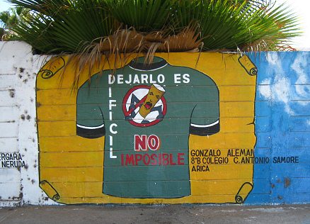 Malerei: Mit Rauchen aufh�ren ist
                          m�glich: "Es aufzugeben, ist nicht
                          unm�glich"