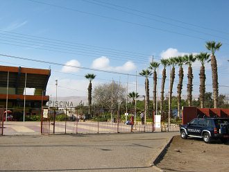 Piscina ol�mpica, la entrada