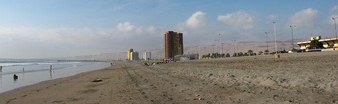 Playa Chinchorro, panorama