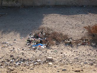 Basura en la costera, primer
                                  plano 01