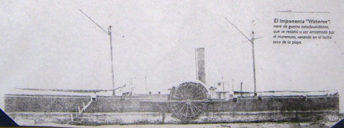 Artikel 3: Foto des Schiffes Wateree
                            auf Sand in der W�ste