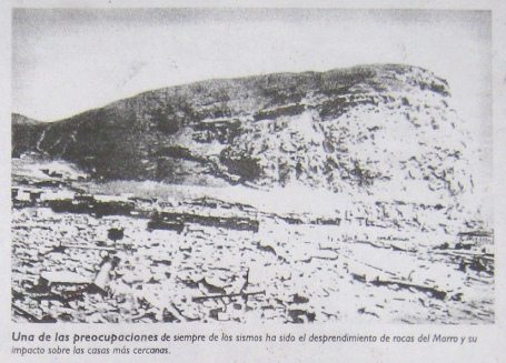 Artikel 5, Foto 01: Arica mit dem
                                  Morroberg nach dem Meerbeben von 1868:
                                  Eine der Sorgen bei einem Beben war
                                  immer der Steinschlag von den H�ngen
                                  des Bergs auf die n�chsten H�user.