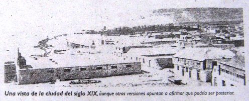 Artikel 6, Foto 03: Das Zentrum
                                  von Arica im 19. Jh.