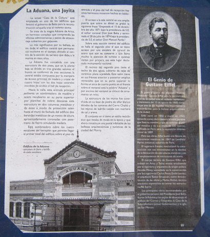 Artikel 17: Eiffel baut nach dem Seebeben
                          Arica wieder auf