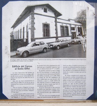 Artikel 18: Das Post- und
                          Telegraphengeb�ude im Stil von Eiffel
                          ("Correo y Tel�grafo")