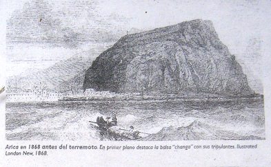 Art�culo 6, foto 02: vista con
                                  Arica 1868 con el cerro Morro