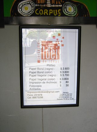 Idei, precios de imprenta