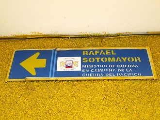 Calle Sotomayor, placa