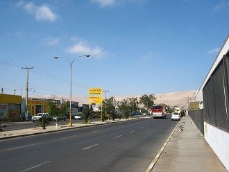 Avenida Rocca en Arica