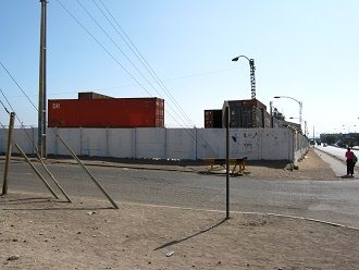 Avenida Rocca, terminal de bienes
                                de contenedores, esquina