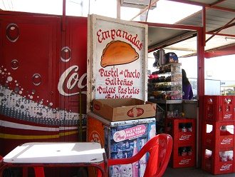 Rocca-Allee, das Angebot des
                                Verpflegungsstands