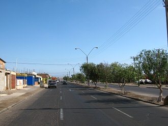 Sicht auf die Tucapel-Allee