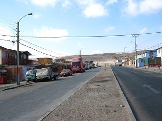 Vista al fin de la avenida Morrillos
