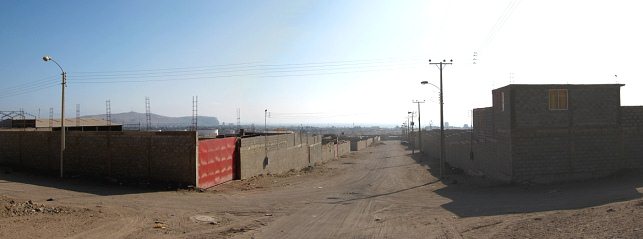 Vuelta por la zona industrial del cerro
                            Chu�o, foto panor�mica