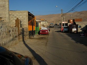 Cerro Chu�o, calle y arena muerta