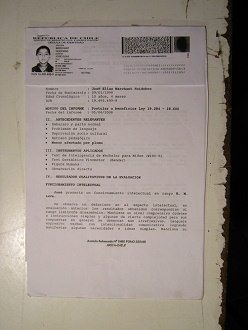 Certificado de Jos� Elias Marchant Huidobro