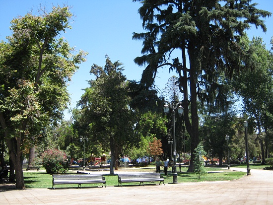 Plaza Brasil en Santiago de Chile