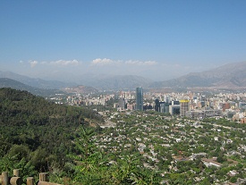 Aussicht auf Santiago de Chile 02