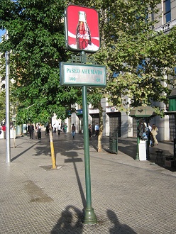 R�tulo del paseo Ahumada