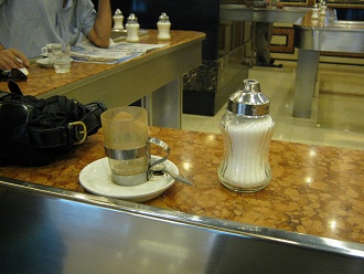 Caf� Caribe, chocolate caliente