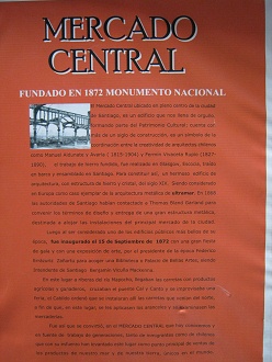 Mercado central, texto con la historia del
                        mercado parte 1