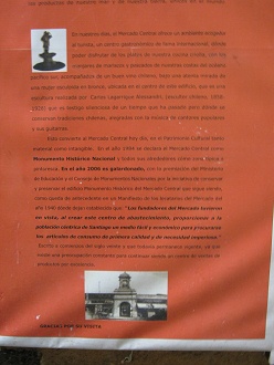 Mercado central, texto con la historia del
                        mercado parte 2